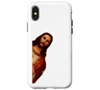 Carcasa para iPhone X/XS ¡He Visto eso! ¡Divertido Meme Mirando a Jesús!