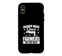 Carcasa para iPhone X/XS Heaven Made Cows Farmers Do The Rest Funny Ganaderos