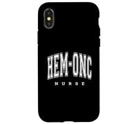 Carcasa para iPhone X/XS HemOnc Enfermera de Hematología Oncología