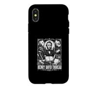 Carcasa para iPhone X/XS Henry David Thoreau Walden contra el Mundo