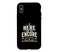 Carcasa para iPhone X/XS Here For The Encore Festival Rock Metal Live Music