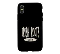 Carcasa para iPhone X/XS Herencia Irlandesa Raíces irlandesas Griffin Apellido