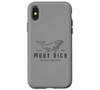 Carcasa para iPhone X/XS Herman Melville Cute Whale | Boat Tour | Moby Dick