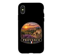 Carcasa para iPhone X/XS Hermoso Paisaje de Campos de Lavanda de Provenza