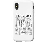 Carcasa para iPhone X/XS Herramientas de reparación de automóviles Fixologist Mechanic Vintage Patent Print