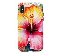 Carcasa para iPhone X/XS Hibisco Aloha Flor Espiritual Hawaii Maui Oahu Kauai Isla
