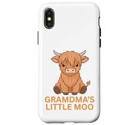 Carcasa para iPhone X/XS Highland Cow Grandma'S Little MOO Scottish Cowgirl Fun