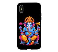 Carcasa para iPhone X/XS Hindou Ganesh Puja Elefante Dios India Meditación Yoga Murti