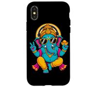 Carcasa para iPhone X/XS Hindú Ganesha Puja Meditación Yoga Murti Elefante Dios India