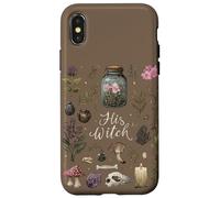 Carcasa para iPhone X/XS His Witch Her Warlock Pareja de brujería Magia Oculta