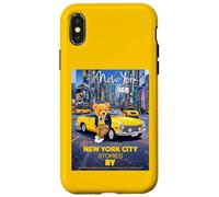 Carcasa para iPhone X/XS Historias de Osos de Peluche de la Ciudad de Nueva York en Times Square Manhattan