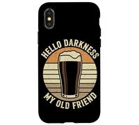 Carcasa para iPhone X/XS Hola Oscuridad Mi Viejo Amigo Cerveza Beber Humor Strout Beer