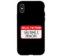 Carcasa para iPhone X/XS Hola, Soy de Santo Tomé y Príncipe