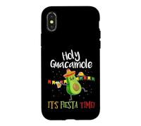 Carcasa para iPhone X/XS Holy Guacamole Its Mexican Fiesta Time Cinco de Mayo Party