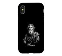 Carcasa para iPhone X/XS Homero Mitología Griega Odisea Ilíada Poeta