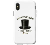 Carcasa para iPhone X/XS Honesto Abe Lincoln Stovepipe Hat Presidente Historia