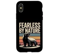 Carcasa para iPhone X/XS Honey Badger Vintage de Fearless by Nature
