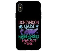 Carcasa para iPhone X/XS Honeymoon Cruise 2026 Just Married Matching Couples Vacation