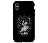 Carcasa para iPhone X/XS Hong FA Celestial fénix en un diseño Vintage de los años 90