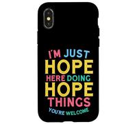 Carcasa para iPhone X/XS Hope Here Doing Hope Things Funny Hope Name