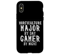 Carcasa para iPhone X/XS Horticulture Major by Day Gamer by Night Farming Student