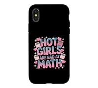 Carcasa para iPhone X/XS Hot Girls Are Bad At Math Chistes Escolares Confianza