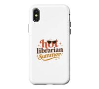 Carcasa para iPhone X/XS Hot Librarian Summer Funny Reading Aesthetic Book