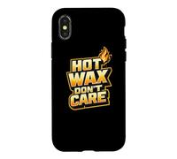 Carcasa para iPhone X/XS Hot Wax Candles Don't Care Funny Candle Maker Chandler Gift