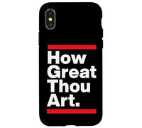 Carcasa para iPhone X/XS How Great Thou Art Himn Church Christian Coro Director