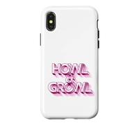 Carcasa para iPhone X/XS HOWL & Growl - Eslogan Divertido