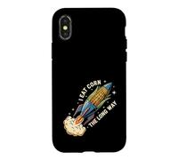 Carcasa para iPhone X/XS Humor Adulto Divertido I Eat Corn The Long Way