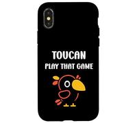 Carcasa para iPhone X/XS Humor Animals Toucan toco Simple Bird Play Toucan