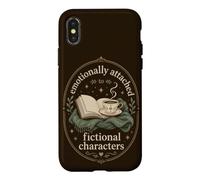 Carcasa para iPhone X/XS Humor de Lectura para Amantes de los Libros para fanáticos de la ficción y soñadores