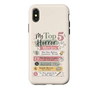 Carcasa para iPhone X/XS Humor del Profesor Top Películas de Terror Escuela Broma Aula