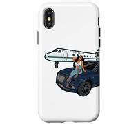Carcasa para iPhone X/XS Hustle Habilidades Mujer Negra Estafador Estafador Viajes Hustle Diversión