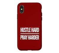 Carcasa para iPhone X/XS Hustle Hard Emprendedor Orar Fe Negocios Motivación