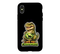Carcasa para iPhone X/XS I Ate The Carbívoros Divertido Juego de Palabras Vegano Dino