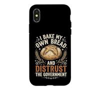 Carcasa para iPhone X/XS I Bake My Own Bread and Distrust The Government