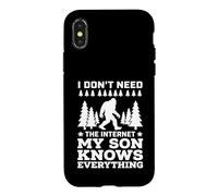 Carcasa para iPhone X/XS I Don't Need The Internet My Son Knows Everything