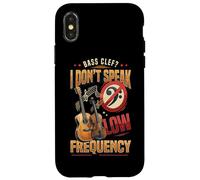 Carcasa para iPhone X/XS I Don't Speak Baja Frecuencia Divertido Bajo Clave Música Juego de Palabras Agudos