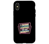 Carcasa para iPhone X/XS I Drink Coffee For Your Benefit Protección con cafeína |-