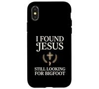 Carcasa para iPhone X/XS I Found Jesus Still Looking For Bigfoot Cristian fe Rezando