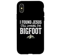 Carcasa para iPhone X/XS I Found Jesus Still Looking for Bigfoot Funny Christian