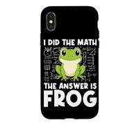 Carcasa para iPhone X/XS I Hice The Math La Respuesta es Frog Math Teacher Math Club