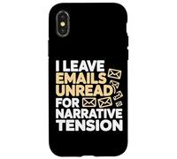 Carcasa para iPhone X/XS I Leave Emails UNREAD FOR NARRARTIVE Tension