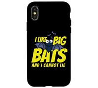 Carcasa para iPhone X/XS I Like Big Bats and I Cannot Lie Funny Bat Lovers