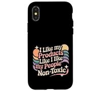 Carcasa para iPhone X/XS I Like My Products Like I Like My People Non-Toxic -