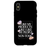 Carcasa para iPhone X/XS I Like My Products Like I Like My People Non-Toxic -