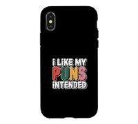 Carcasa para iPhone X/XS I Like My Puns Intended