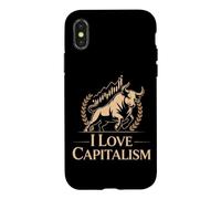 Carcasa para iPhone X/XS I Love Capitalism Capitalismo Emprendedor Bolsa Inversor